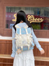 蔻一（Cnoles）宇航員雙肩包女2025新款大容量高顏值學(xué)生書包初中女生可愛背包 冰海藍(lán) 曬單實(shí)拍圖