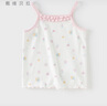 戴維貝拉兒童背心女童吊帶打底衫女寶夏裝莫代爾T恤上衣 曬單實(shí)拍圖