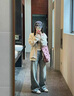 南木熊衛衣女學(xué)生連帽碎花衛衣外套女2025秋開(kāi)衫拉鏈寬松休閑學(xué)院風(fēng)薄款 米杏色M【80-105斤】 曬單實(shí)拍圖