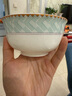 浩雅景德鎮(zhèn)陶瓷碗具套裝陶瓷米飯碗湯碗用 國(guó)色天香4.5英寸高腳碗10個(gè) 曬單實(shí)拍圖
