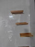 家逸實(shí)木置物架墻上免打孔置物架隔板壁掛書(shū)架玄關(guān)層板墻上木板儲(chǔ)物架 曬單實(shí)拍圖