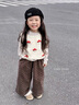 班喜迪女童馬甲春秋款2025新款女寶寶毛線(xiàn)背心秋季兒童坎肩童裝針織上衣 米色 80 曬單實(shí)拍圖