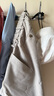 無印良品（MUJI）男式 易打理 彈力 單褶褲 男士長褲子西褲秋季 AE0Y3A4A 淺灰棕色 XL (180/92A) 曬單實拍圖