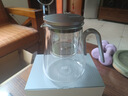 尚明玻璃內(nèi)膽磁旋飄逸杯泡茶壺茶水分離過濾沖茶具套裝家用辦公沏茶壺 槍黑色800ml 曬單實拍圖