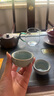 祥業(yè) 茶杯10個陶瓷主人杯客人喝茶專用輕奢小杯套裝家用功夫茶杯子 汝窯故里品茗杯10杯裝 曬單實拍圖