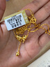 卡地金黃金項鏈 足金999在逃公主蝴蝶結(jié)套鏈5G工藝送女朋友送老婆 5.85克 高24mm 寬16mm 曬單實拍圖