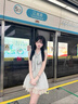 DAVEY MODE裙子女夏季2025新款氣質(zhì)顯瘦蝴蝶結(jié)蕾絲連衣裙花邊小飛袖連衣裙女 連衣裙 M 95-110 曬單實拍圖