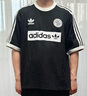 阿迪達(dá)斯 （adidas）三葉草系列 男 RINGER TEE 短袖 KC2603 黑色  L  曬單實(shí)拍圖