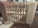 babycare嬰兒床拼接大床實(shí)木無(wú)漆床可移動(dòng)新生多功能兒童床寶寶床 【4檔高度-適配大床】卡洛粉 曬單實(shí)拍圖