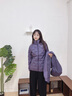 波司登2025新款沖鋒衣鵝絨服女短款三合一防風(fēng)防水保暖外套B250331302 灰紫色/葡萄紫|6032/6039|603C XS 155/80A 曬單實拍圖