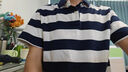 七匹狼短袖POLO衫男士長(cháng)絨純棉上衣T恤男夏季條紋打底衫 曬單實(shí)拍圖
