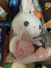 威爾通（WELTSTON）毛絨玩具布娃娃抱枕安撫玩偶兒童生日禮物女孩 65cm小白兔子公仔 曬單實拍圖