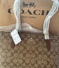 蔻馳（COACH）【官方授權(quán)店】奢侈品女包ZIP30系列托特包單肩手提包送女友禮物 4455IME74卡其棕色配色 曬單實(shí)拍圖