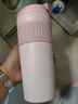 樂(lè )扣樂(lè )扣吸管保溫杯大容量男女學(xué)生316不銹鋼水杯便攜隨行杯咖啡杯孕婦杯 粉色【550ML】 曬單實(shí)拍圖