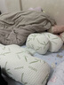 嫚熙（EMXEE）孕婦枕護腰側睡托腹枕睡覺(jué)臥枕孕期專(zhuān)用神器便攜式枕頭UH型竹林白 曬單實(shí)拍圖