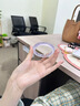 中國黃金（CHINA GOLD）紫羅蘭玉手鐲女瑪瑙玉髓鐲子玉鐲七夕情人節(jié)生日禮物送女朋友老婆 【56圈口】冰透紫羅蘭 曬單實(shí)拍圖