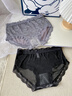 莫代爾蕾絲2025新款內褲女士純棉襠7A級純欲性感三角短褲 黑色+墨綠+杏色 共 3條 S 建議60-80斤 曬單實(shí)拍圖