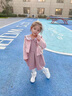 G.DUCKKIDS小黃鴨童裝女童套裝春秋款兒童連衣裙秋冬季小香風(fēng)女寶寶外套裙子 粉色 90碼建議80-90cm1歲半-2歲 曬單實(shí)拍圖