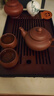 京東京造 茶盤茶托盤 千川胡桃色儲水竹木功夫茶具家用客廳簡約茶盤 曬單實(shí)拍圖