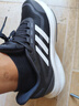 阿迪達斯 （adidas）男女跑步鞋夏季減震防滑耐磨舒適跑步運動鞋IH6038 黑色 42 碼UK8 曬單實拍圖