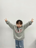 Gap【大小童同款】男女童2025秋季新款logo抓絨衛(wèi)衣兒童裝829305 灰色 110 /56(4-5歲) 曬單實(shí)拍圖