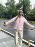 Teenie Weenie小熊女裝外套2025秋季新款自帶耳機包休閑戶外感上衣 粉色 S 曬單實拍圖
