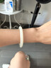 白玉世家和田玉手鐲羊脂白玉圓條美人鐲女士款玉鐲子少女 圈口54mm 曬單實(shí)拍圖