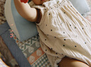 babylove嬰兒吊帶包屁衣夏季純棉透氣紗布寶寶無袖三角哈衣洋氣夏裝 曬單實拍圖