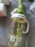 【京東物流】水杯冰霸吸管杯高顏值學生茶水分離大容量杯子 肚肚杯1個-淺綠色 曬單實拍圖