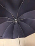 天堂 加大雨傘三折 晴雨兩用商務傘經典格紋10骨大雨傘男女 黑色 曬單實拍圖