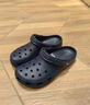 CORCS CROCS夏季經(jīng)典款洞洞鞋男士戶(hù)外沙灘鞋一腳蹬平跟防滑女涼拖鞋 深藍色經(jīng)典款 40 =M7W9 曬單實(shí)拍圖