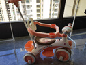 寶之軒兒童三輪車1-3-6歲寶寶腳踏車嬰兒遛娃神器小手推平衡滑步自行車 推桿轉(zhuǎn)向+腳踏護(hù)欄可拆卸粉 曬單實(shí)拍圖