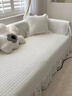 杏禾沙發(fā)罩四季通用2025年新款套罩蓋布巾坐墊子定制 婉清-米白色 70*70 +16cm裙擺 曬單實(shí)拍圖
