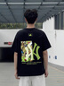 it.new品牌聯(lián)名純棉t恤男夏季新款短袖男時(shí)尚百搭上衣服寬松休閑男裝 活性黑 XL 曬單實(shí)拍圖