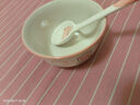 釉下彩可愛(ài)卡通碗碟套裝家用高顏值陶瓷碗筷盤(pán)餐具 2碗2勺 4件套 曬單實(shí)拍圖