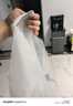 橙央頭紗求婚蝴蝶結(jié)頭紗領(lǐng)證道具次日達(dá)登記結(jié)婚頭飾新娘婚紗頭紗發(fā)夾 四層白色裸紗【長60cm以下】推薦 曬單實(shí)拍圖