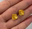 周生生七夕永系列黃金耳釘幸?；ㄕZ耳環(huán)玫瑰花耳環(huán)結婚賀禮72931E定價 曬單實拍圖
