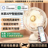 STIGER【支持米家App智能風(fēng)控】桌面小風(fēng)扇空氣循環(huán)夾子扇宿舍學(xué)生臺面辦公室USB冷小風(fēng)扇渦輪迷你電風(fēng)扇 【米家智能App】8000M丨充電款米白丨智能定時 25年頂配款丨已售6000+ 曬單實拍圖