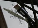 綠聯(lián)（UGREEN） Type-C手機數據線(xiàn)3A/6A快充線(xiàn)安卓充電器線(xiàn)usb3.0高速傳輸線(xiàn)適用小米華為三星OPPO榮耀手機 【6A】黑色鋁殼 3M 曬單實(shí)拍圖