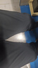 名創(chuàng)優(yōu)品（MINISO）涼感冰絲褲子男夏季新款舒適透氣顯高顯瘦直筒休閑褲 黑 2XL 曬單實(shí)拍圖