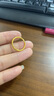 中國黃金（CHINA GOLD）素圈黃金戒指女士足金滿天星對戒男女款七夕情人節(jié)禮物送女友老婆 13#足金滿天星戒指約0.5g 曬單實拍圖