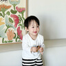 七樂豆嬰兒春秋長袖t恤寶寶兒童莫代爾秋衣幼兒薄款男童女童打底衫上衣 白色 80 曬單實拍圖