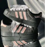 阿迪達(dá)斯 （adidas）定制球鞋禮袋蕾絲浪漫時(shí)尚百搭低幫板鞋男女款黑粉七夕情人節(jié)禮物 黑粉 37.5 曬單實(shí)拍圖