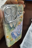 鹿途者 DEERWALKins藍(lán)光水鉆蝴蝶適用蘋果15pro max手機(jī)殼iphone13腕帶鏈條11新款12高級(jí)感小眾14promax網(wǎng)紅保護(hù)套 藍(lán)光水鉆蝴蝶+單殼 iPhone 15 Pro Ma 曬單實(shí)拍圖