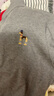 哈吉斯（HAZZYS）男裝 夏款男上衣純色休閑翻領(lǐng)短袖T恤男ASTZE0BBF24 灰色GE L （175/96A 48） 曬單實(shí)拍圖