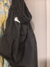 伊森尼尼短褲女慵懶風(fēng)冰絲闊腿褲裙休閑褲子夏季薄款大碼寬松五分褲半身裙 單件黑色 3XL 建議130-145斤 曬單實(shí)拍圖