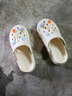名創(chuàng)優(yōu)品（MINISO）洞洞鞋男女夏季外穿涼鞋防滑厚底踩屎感包頭涼拖鞋 卡其+海洋星星 曬單實(shí)拍圖