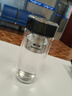 萬(wàn)象（WANXIANG）雙層弧形玻璃杯男女士V270帶濾網(wǎng)水杯橄欖色360ml便攜車載泡茶杯 曬單實(shí)拍圖