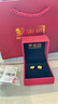 夢(mèng)金園黃金耳釘5D硬金紫荊花耳環(huán)養(yǎng)耳棒耳飾一對(duì)送閨蜜送女友禮物 曬單實(shí)拍圖