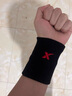 特步（XTEP）護腕健身腱鞘防扭傷炎手腕護具羽毛球籃排網(wǎng)球保暖男女吸擦汗腕帶 新款黑色2只+吸汗透氣+不掉毛 曬單實拍圖